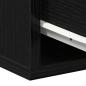 Preview: Wandmontierter Nachttisch Schwarzer Eichenholz 35x35x20 cm