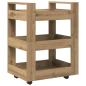 Preview: Küchenwagen Artisan Eiche 60x45x80 cm Ingenieurholz