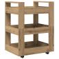 Preview: Küchenwagen Artisan Eiche 60x45x80 cm Ingenieurholz