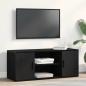 Preview: ARDEBO.de - TV-Schrank Schwarz Eiche 100x35x40 cm Holzwerkstoff