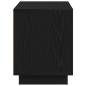 Preview: TV Schrank Schwarz Eiche 80x35x45 cm Engineered Wood
