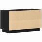 Preview: TV Schrank Schwarz Eiche 80x35x45 cm Engineered Wood