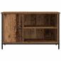 Preview: TV-Schrank Alteiche 80x40x50 cm Ingenieurholz und Stahl