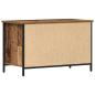Preview: TV-Schrank Alteiche 80x40x50 cm Ingenieurholz und Stahl