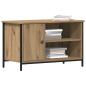 Preview: TV-Schrank Artisan Eiche 80x40x50 cm Holzwerkstoff und Stahl