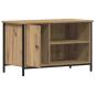 Preview: TV-Schrank Artisan Eiche 80x40x50 cm Holzwerkstoff und Stahl