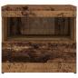 Preview: Nachttisch mit LED-Lichtern Alte Holz 50x40x45 cm
