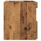 Preview: Nachttisch mit LED-Lichtern Alte Holz 50x40x45 cm