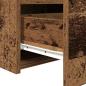 Preview: Nachttisch mit LED-Lichtern Alte Holz 50x40x45 cm
