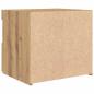 Preview: Nachttisch mit LED-Lichtern Artisan Eiche 50x40x45 cm