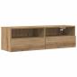 Preview: TV-Wandregal Artisan Eiche 100x30x30 cm Holzwerkstoff