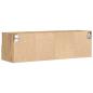 Preview: TV-Wandregal Artisan Eiche 100x30x30 cm Holzwerkstoff