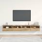 Preview: TV-Wandschrank 2 stk. Artisan-Eiche Holzwerkstoff