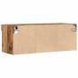 Preview: TV-Wandregal mit LED-Lichtern aus altem Holz 80x30x30 cm