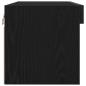 Preview: TV-Wandschrank mit LED-Lichtern Schwarz Eiche 80x30x30 cm