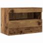Preview: TV-Wandschrank mit LED-Leuchten Alte Holz 60x30x40 cm