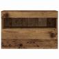 Preview: TV-Wandschrank mit LED-Leuchten Alte Holz 60x30x40 cm