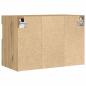 Preview: TV-Wandregal mit LED-Lichtern Artisan Eiche 60x30x40 cm