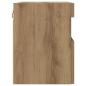 Preview: TV-Wandregal mit LED-Lichtern Artisan Eiche 60x30x40 cm