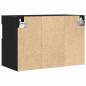 Preview: TV-Wandschrank mit LED-Lichtern Schwarz Eiche 60x30x40 cm