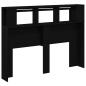 Preview: LED Kopfteil Schwarz Eiche 140x18,5x40 cm Holzwerkstoff