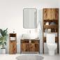 Preview: Badezimmer Waschbecken Schrank Altholz 80x30x60 cm Spanplatte