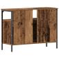 Preview: Badezimmer Waschbecken Schrank Altholz 80x30x60 cm Spanplatte
