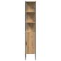 Preview: Badezimmer Schrank Artisan Eiche 33x33x185,5 cm Engineering Holz
