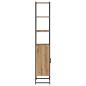 Preview: Badezimmer Schrank Artisan Eiche 33x33x185,5 cm Engineering Holz