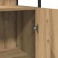 Preview: Badezimmer Schrank Artisan Eiche 33x33x185,5 cm Engineering Holz