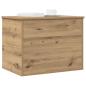 Preview: ARDEBO.de - Aufbewahrungsbox mit Deckel Artisan Eiche 60x42x46 cm Holzwerkstoff