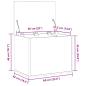 Preview: Aufbewahrungsbox mit Deckel Artisan Eiche 60x42x46 cm Holzwerkstoff