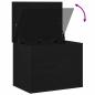 Preview: Aufbewahrungsbox mit Deckel Schwarz Eiche 60x42x46 cm Ingenieurholz
