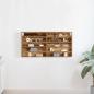 Preview: Wandregal im Vintage-Stil aus Altholz und Holzwerkstoff