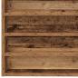Preview: Wandregal im Vintage-Stil aus Altholz und Holzwerkstoff