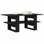 Preview: Couchtisch Schwarzer Eichenholz 102x55x42 cm Holzwerkstoff