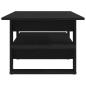 Preview: Couchtisch Schwarzer Eichenholz 102x55x42 cm Holzwerkstoff