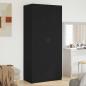 Preview: ARDEBO.de - Kleiderschrank Schwarz Eiche 90x52x200 cm Holzwerkstoff