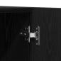 Preview: Kleiderschrank Schwarz Eiche 90x52x200 cm Holzwerkstoff