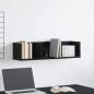 Preview: ARDEBO.de - CD-Wandregal Schwarze Eiche 75x18x18 cm aus Holzwerkstoff