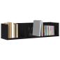 Preview: CD-Wandregal Schwarze Eiche 75x18x18 cm aus Holzwerkstoff