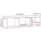 Preview: CD-Wandregal Schwarze Eiche 75x18x18 cm aus Holzwerkstoff