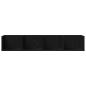 Preview: CD Wandregal Schwarze Eiche 100x18x18 cm Werkstoff