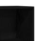 Preview: Schwarze Eichen-Bücherregal - 60 x 24 x 143 cm - Hergestellt aus Holzwerkstoff