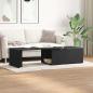 Preview: Couchtisch aus schwarzem Eichenholz 150x50x35 cm, Ingenieurholz