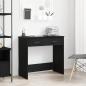 Preview: ARDEBO.de - Schreibtisch Schwarz Eiche 80x40x75 cm Holzwerkstoff