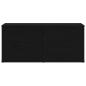 Preview: TV-Schränk 80 x 34 x 36 cm Schwarz Eichen-Optik Holzwerkstoff