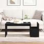 Preview: ARDEBO.de - Couchtisch Schwarz Eiche 90x45x35 cm Holzwerkstoff