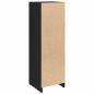 Preview: Badezimmerschrank Schwarz Eiche 30x30x95 cm Holzwerkstoff
