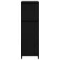 Preview: Badezimmerschrank Schwarz Eiche 30x30x95 cm Holzwerkstoff
